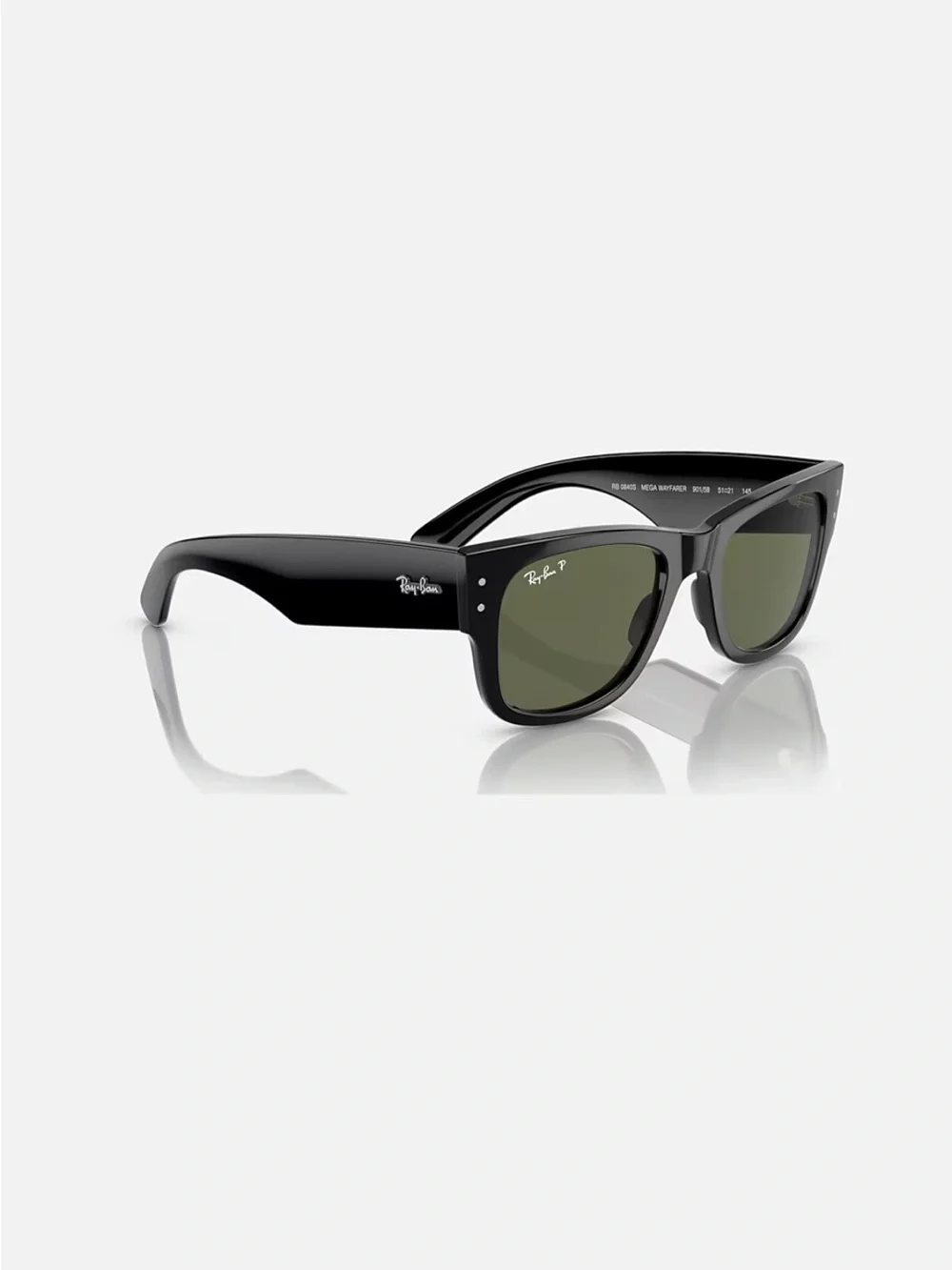 Ray-Ban Black Mega Wayfarer Polarized Sunglasses